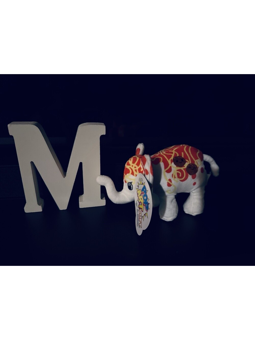 NEW POP ART SOFT 6" Elephant Minis ALDENTE # 17 Small Soft Works Of Art